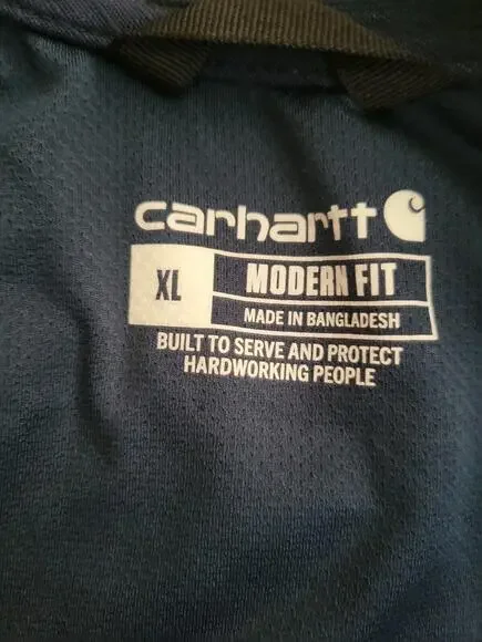 Carhartt Rugged Flex Ripstop Utility Warm-Up Jacket Men's XL Navy C81418 Work - Picture 5 of 9